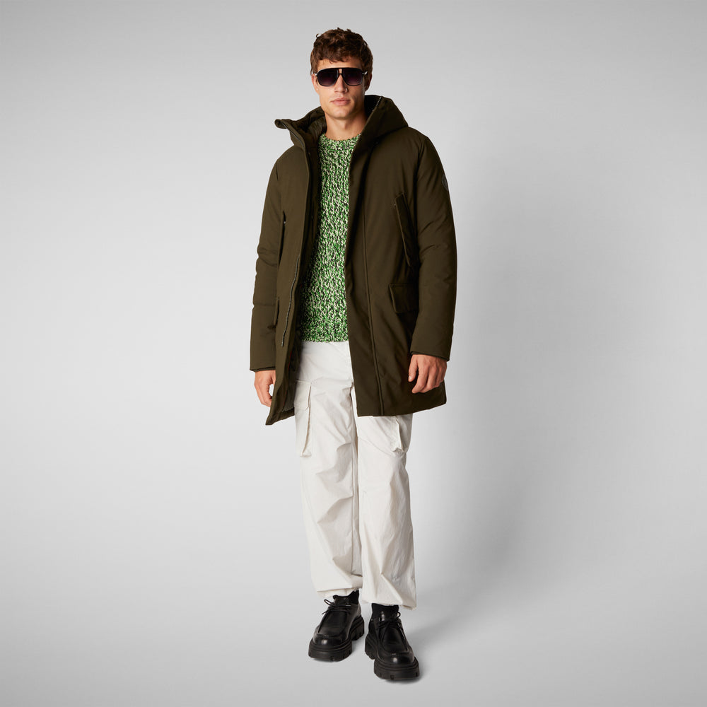 Save the duck PARKA UOMO WILSON IN LAND GREEN Fino Al -60%