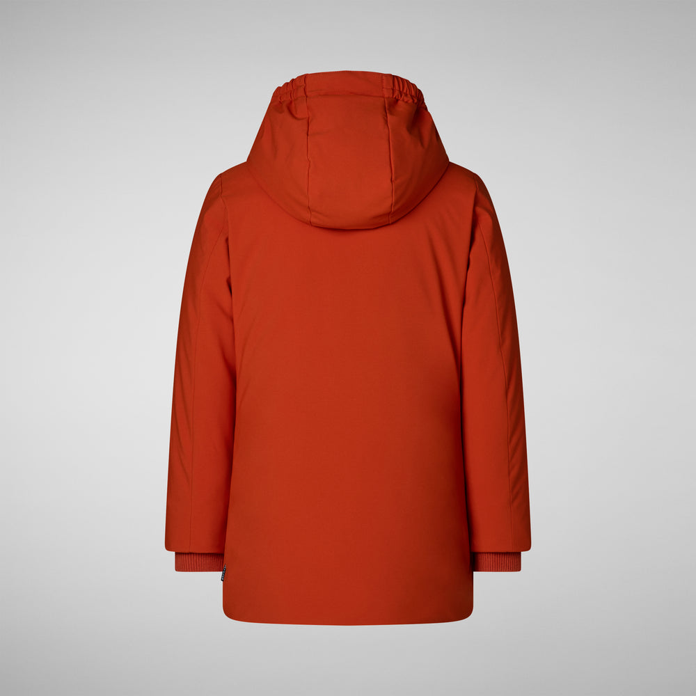 Save the duck PARKA CON CAPPUCCIO BAMBINA ALLY ARANCIONE Online