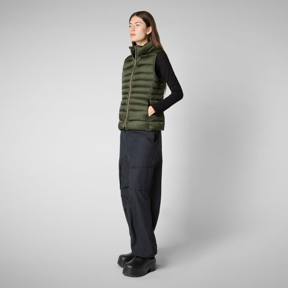 Save the duck GILET DONNA LYNN VERDE BOSCO Vendita Calda