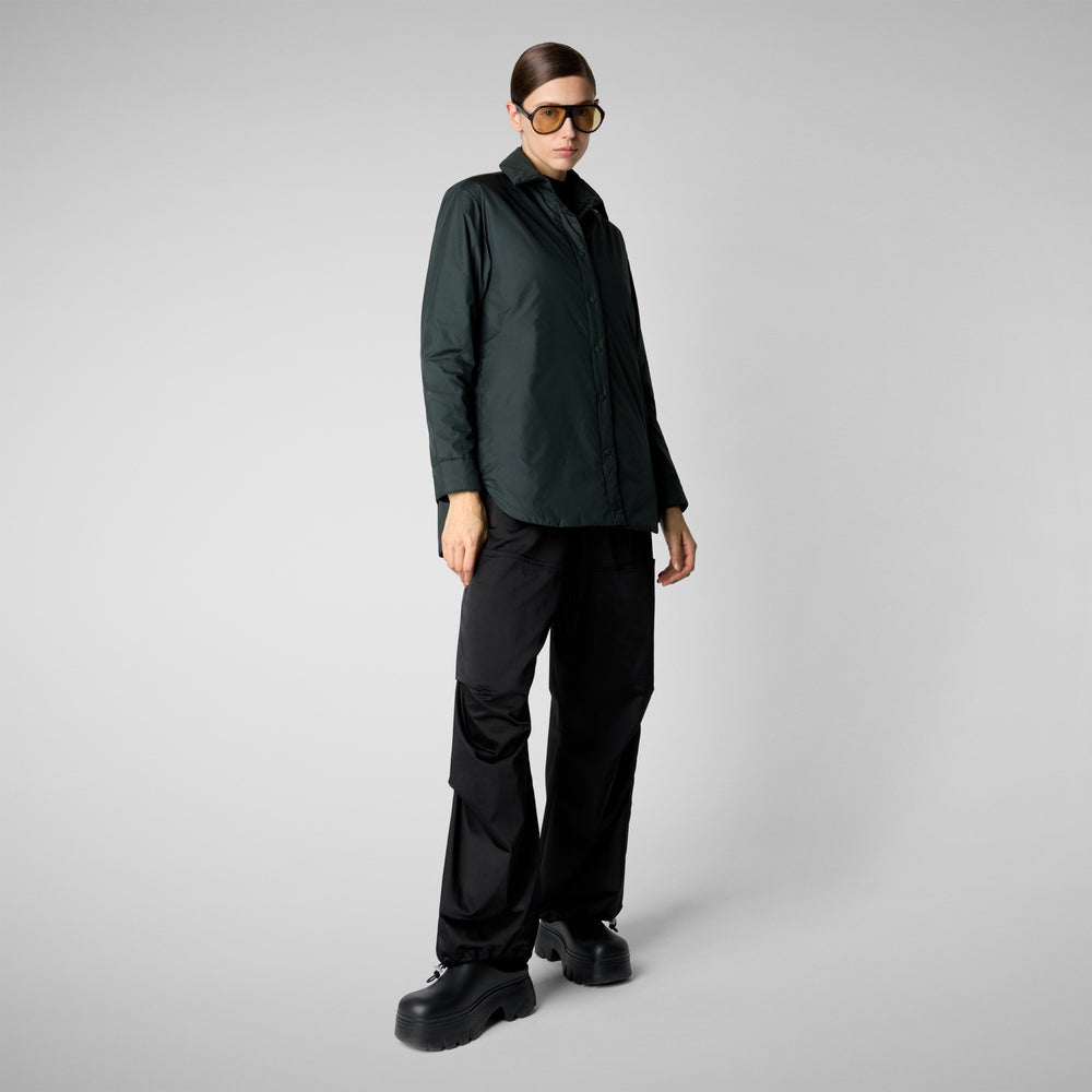 Save the duck GIACCA DONNA AMARILLIS VERDE NERO Negozio
