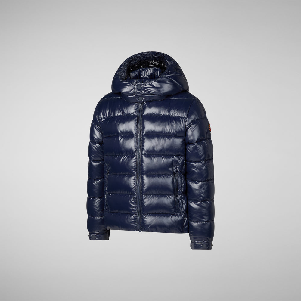 Save the duck PIUMINO ANIMAL FREE BAMBINO NILES BLU NERO Nuova