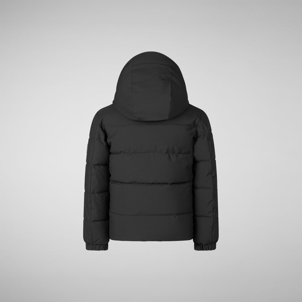 Save the duck PARKA CON CAPPUCCIO BAMBINO KLAUS NERO 2025