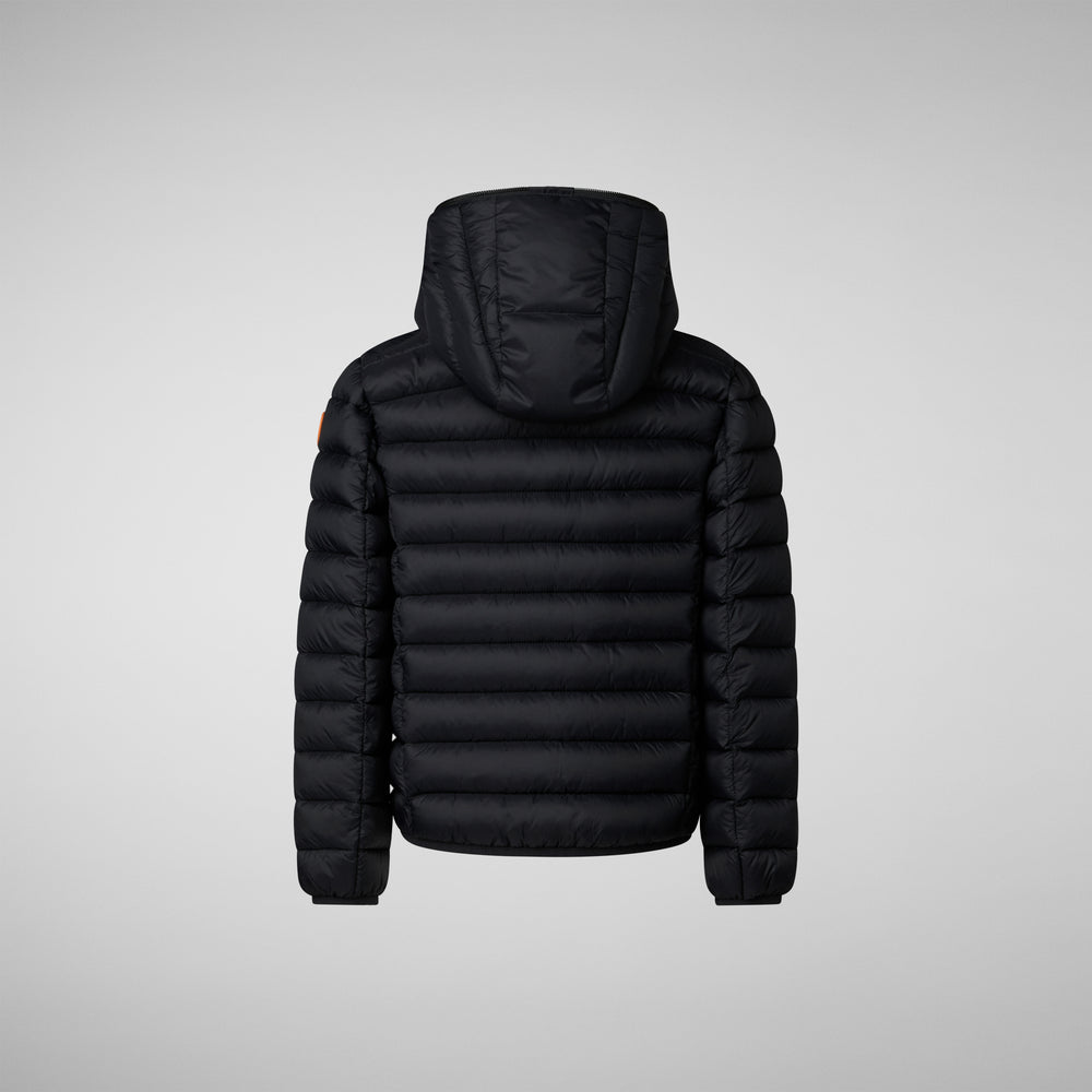 Save the duck PIUMINO ANIMAL FREE BAMBINO DONY NERO E GIALLO Italy