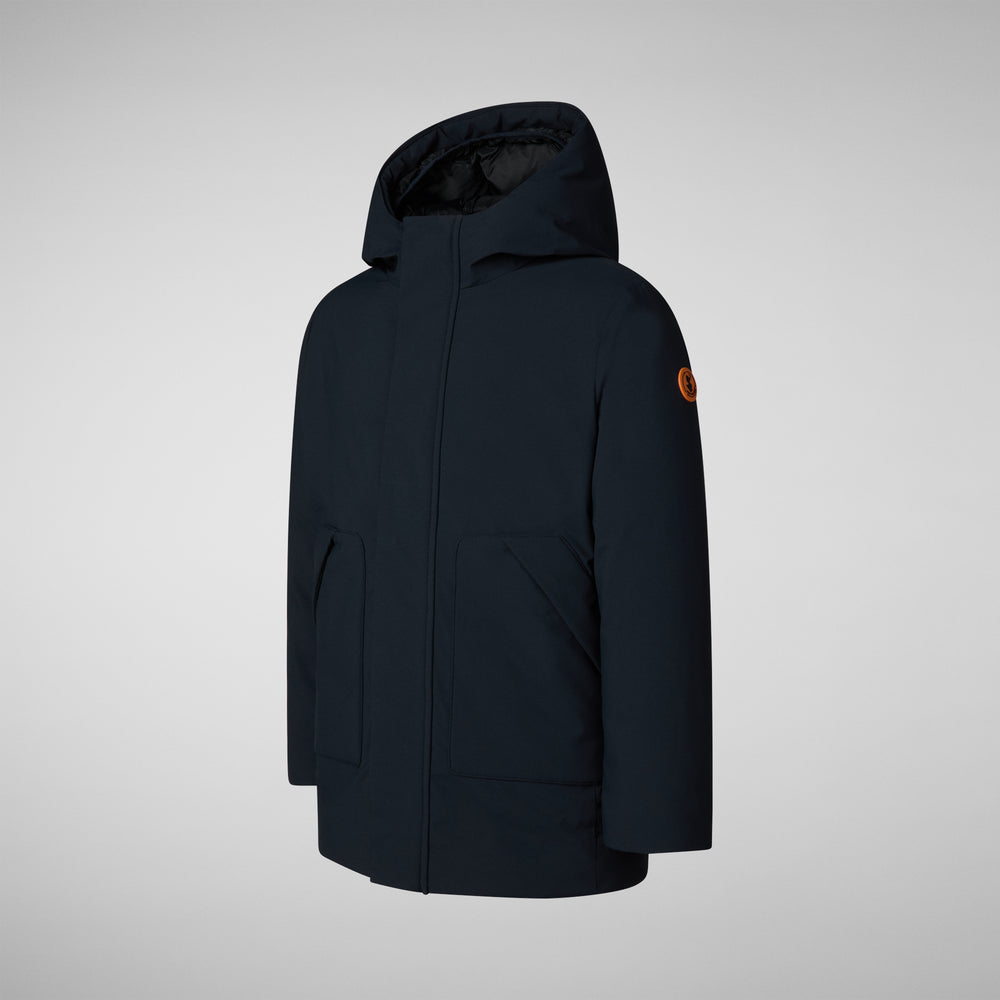 Save the duck PARKA CON CAPPUCCIO BAMBINO ALBI BLU NERO Italia