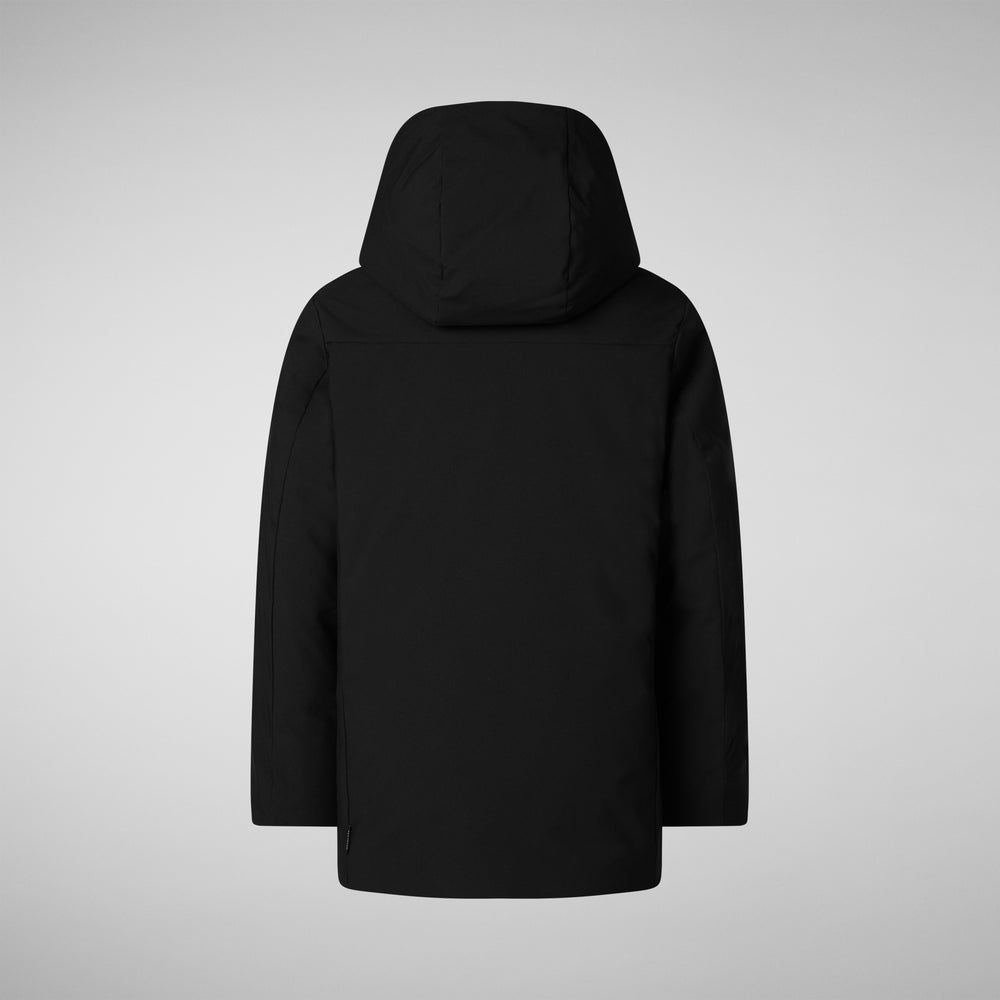 Save the duck PARKA CON CAPPUCCIO BAMBINO ALBI NERO 2025