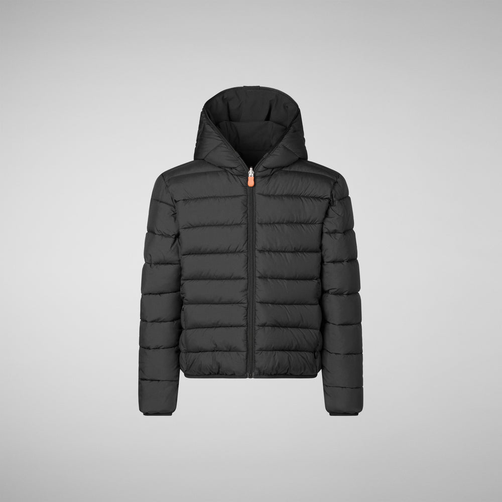Save the duck GIACCA CON CAPPUCCIO BAMBINO OLIVER BLU NERO Vendita