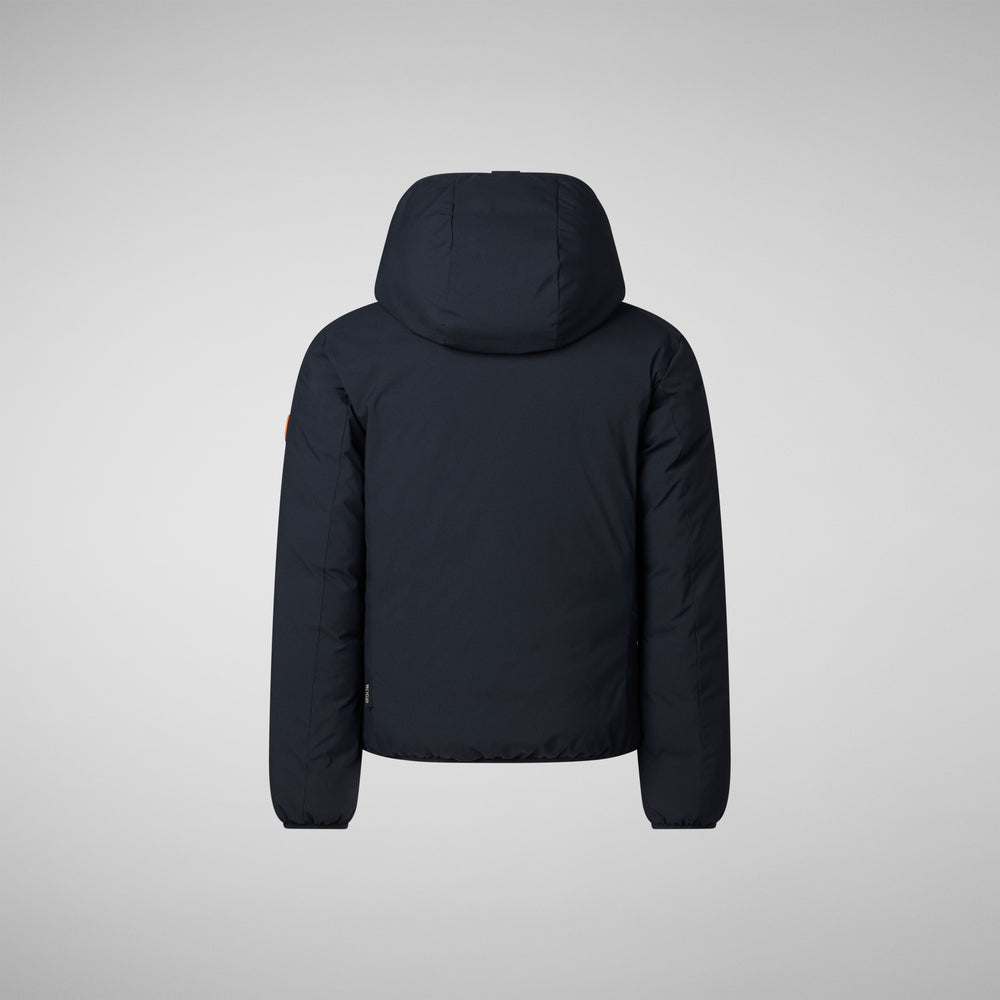 Save the duck GIACCA CON CAPPUCCIO BAMBINO OLIVER BLU NERO Promozione