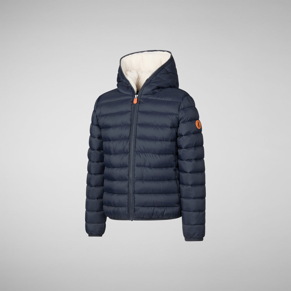 Save the duck PIUMINO ANIMAL FREE BAMBINA LECI BLU NERO Novità