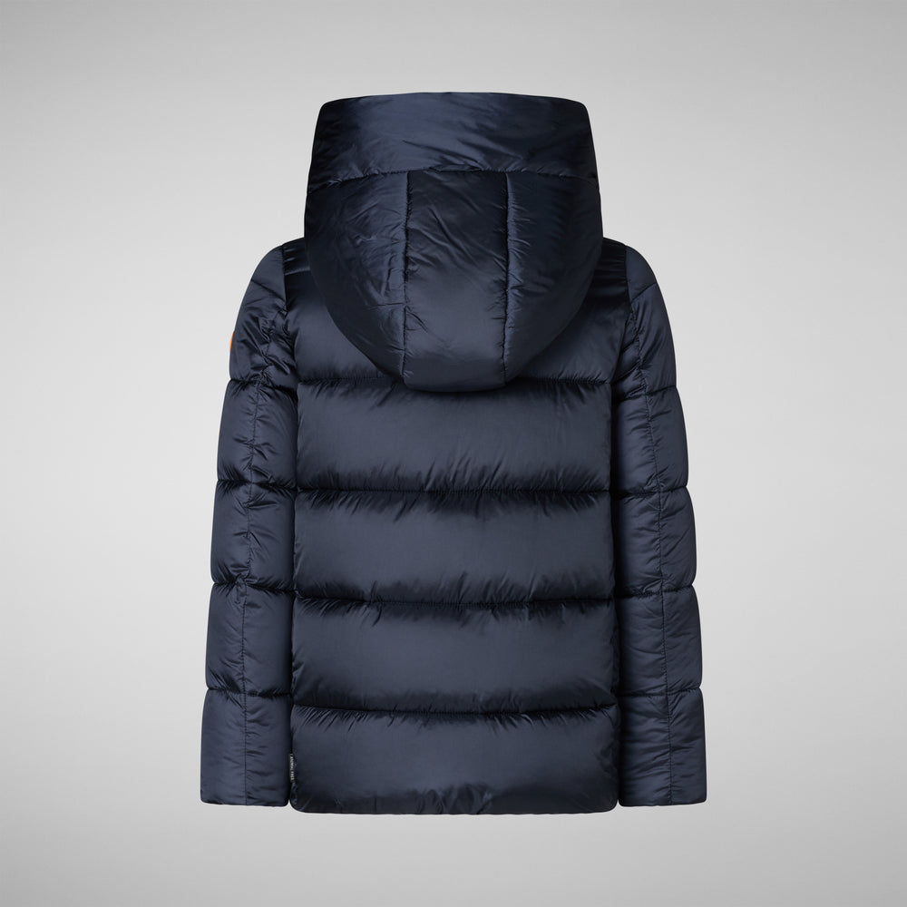 Save the duck PIUMINO ANIMAL FREE BAMBINA GRACIE BLU NERO Economico
