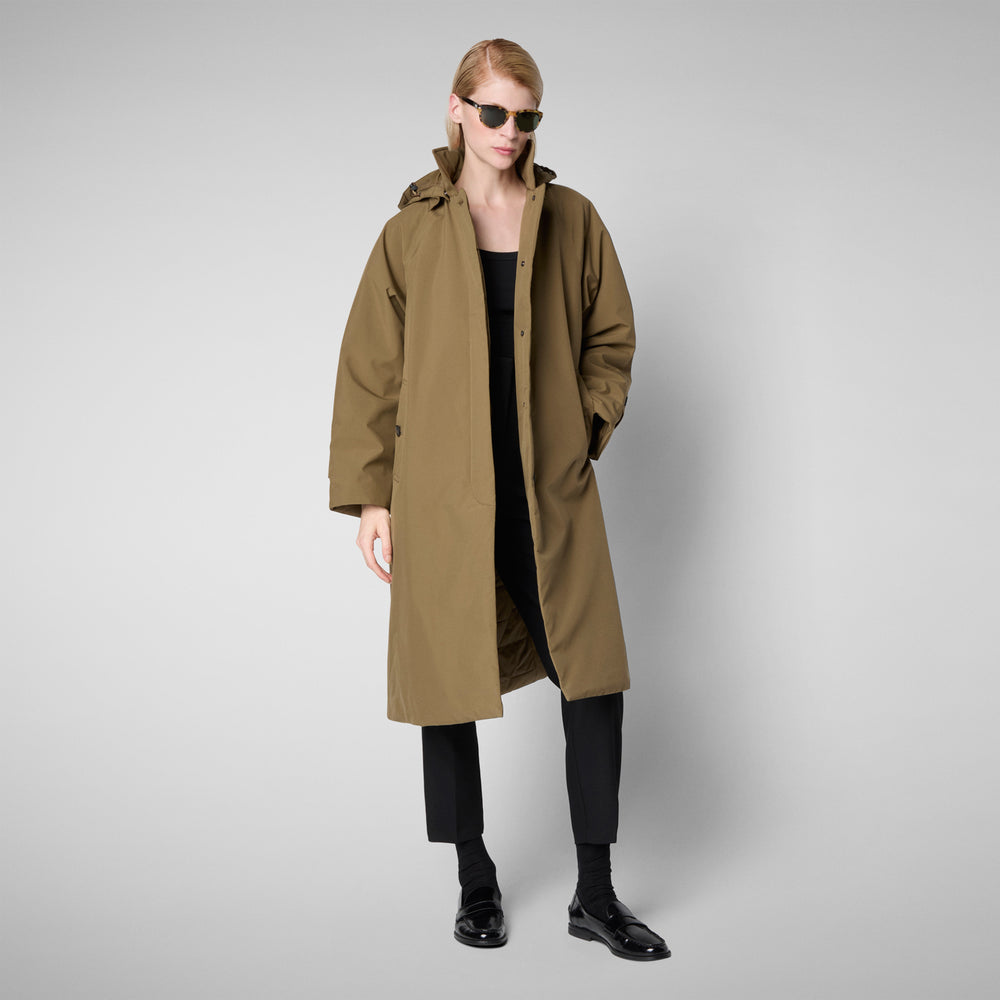 Save the duck CAPPOTTO CON CAPPUCCIO ZOEY VERDE MUSCHIO Outlet