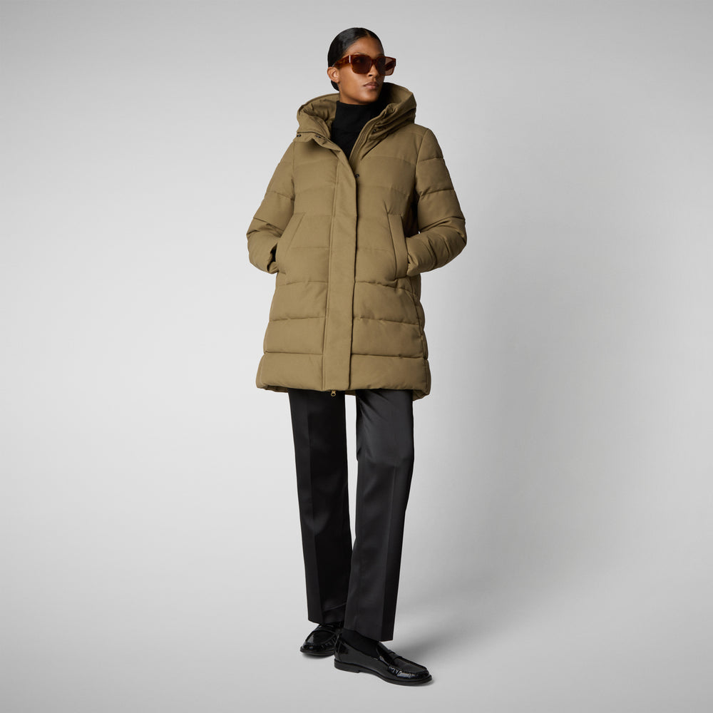 Save the duck CAPPOTTO CON CAPPUCCIO TATIANA VERDE MUSCHIO In Vendita