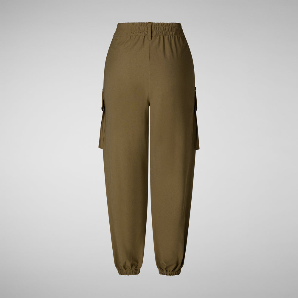 Save the duck PANTALONI CARGO DONNA GOSY VERDE MUSCHIO Vendita Calda