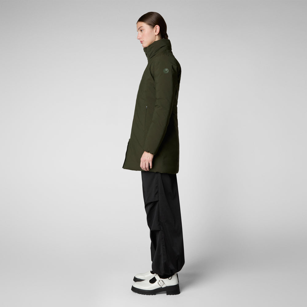 Save the duck PARKA DONNA CON CAPPUCCIO RACHEL VERDE TERRA I Più Venduti