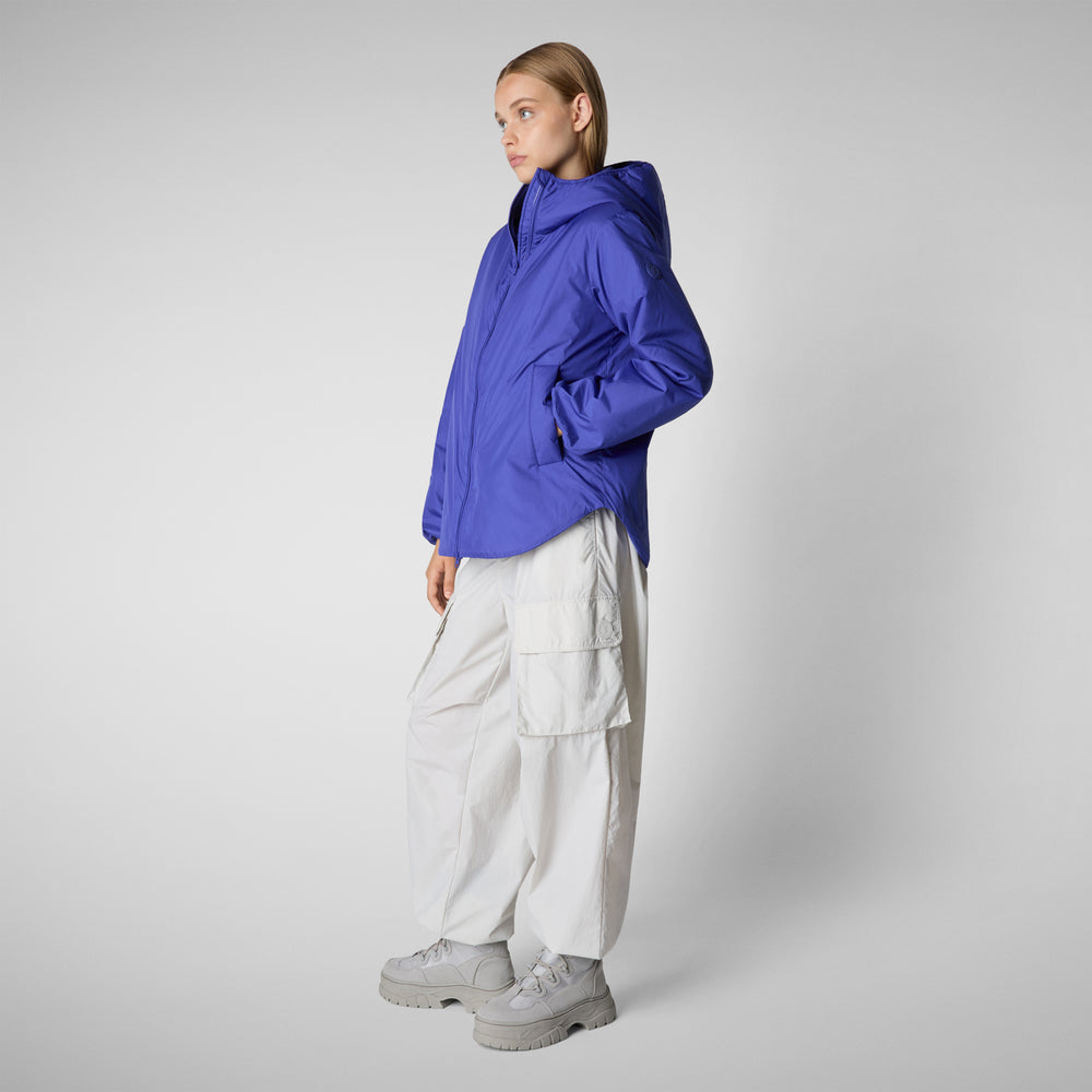Save the duck CAPPOTTO CON CAPPUCCIO NIAZ BLU GENZIANA Negozi Online