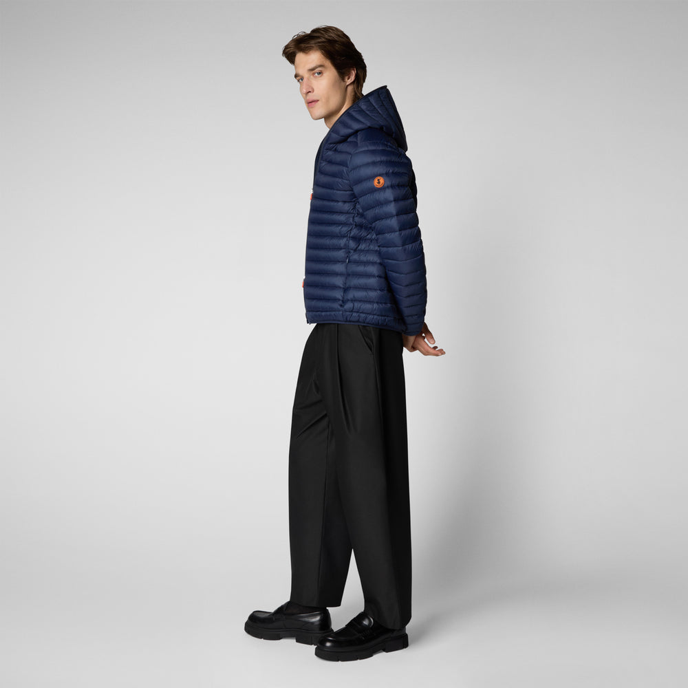 Save the duck Piumino animal free con cappuccio uomo Donald blu navy Shopping Online