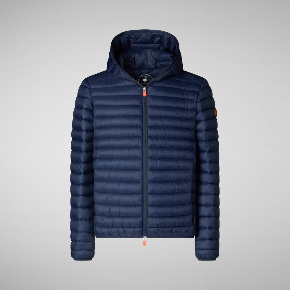 Save the duck Piumino animal free con cappuccio uomo Donald blu navy Shopping Online