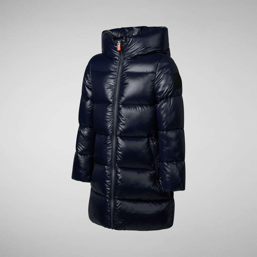 Save the duck PIUMINO ANIMAL FREE BAMBINA MILLIE BLU NERO Vendita Calda