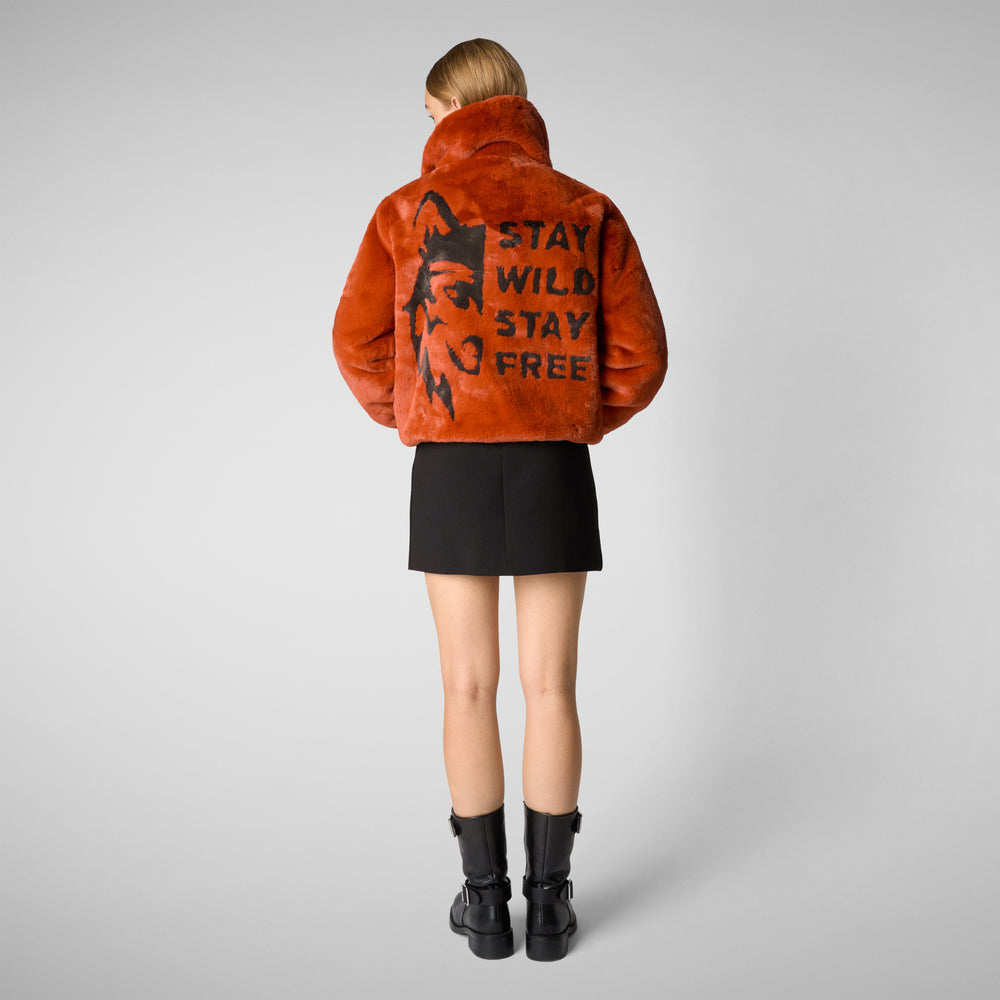 Save the duck GIACCA DONNA KINA ARANCIONE Nuova