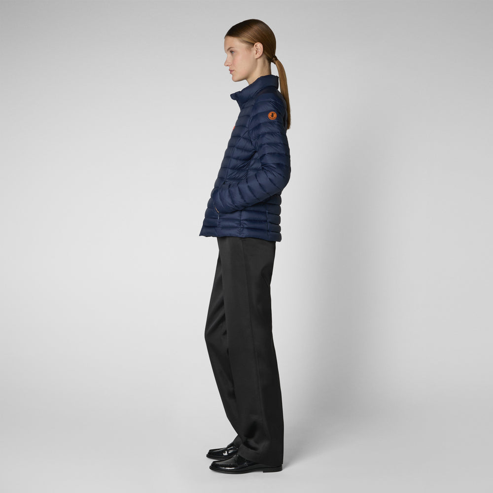 Save the duck Piumino animal free donna Carly blu navy Italy