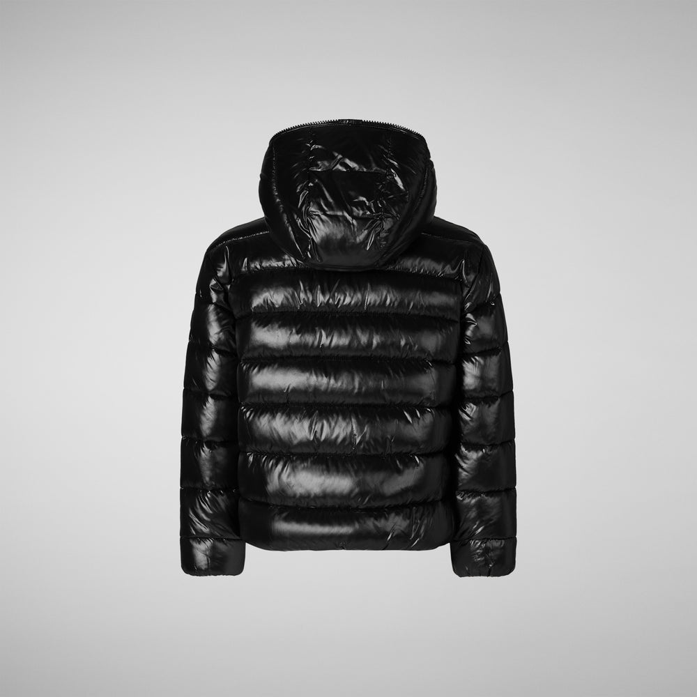 Save the duck BOMBER CON CAPPUCCIO BAMBINA IMARA NERO Sottocosto