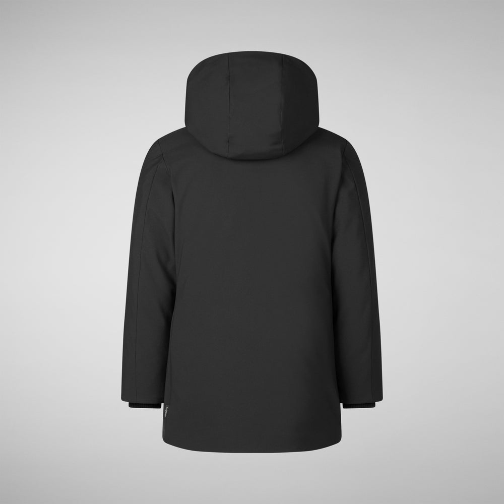 Save the duck PARKA CON CAPPUCCIO BAMBINA ALLY NERO Sconto