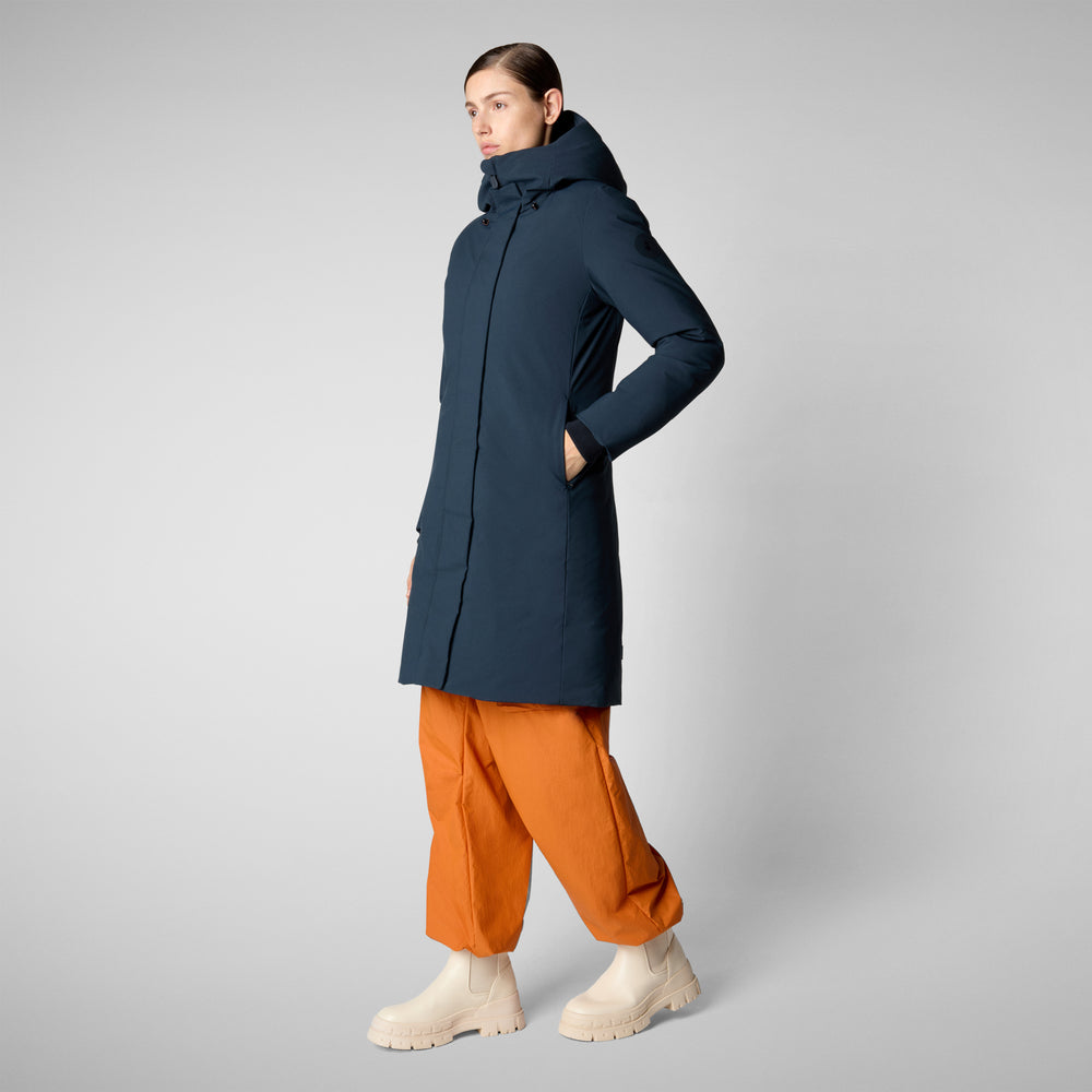 Save the duck PARKA DONNA CON CAPPUCCIO SIENNA BLU NERO Online