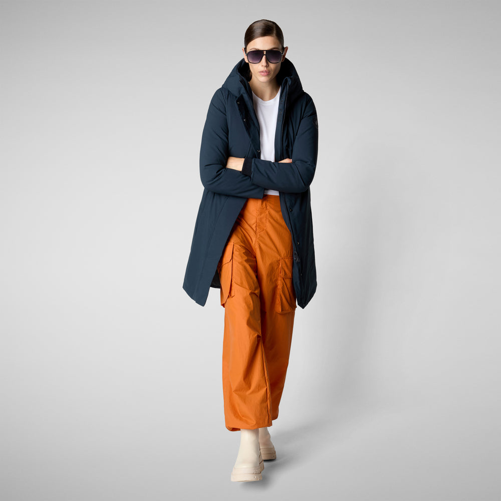 Save the duck PARKA DONNA CON CAPPUCCIO SIENNA BLU NERO Online