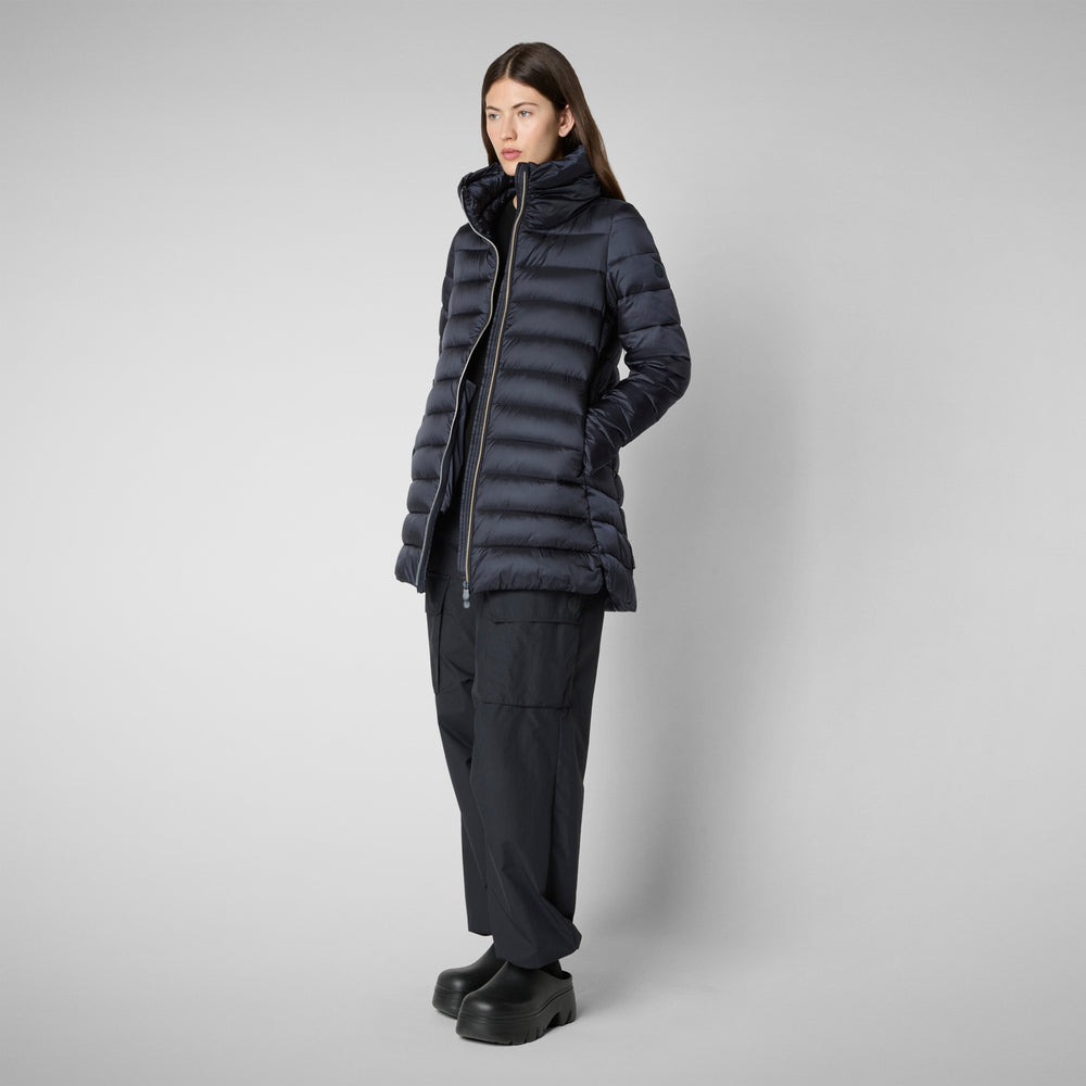 Save the duck PIUMINO ANIMAL FREE DONNA LYDIA BLU NERO Saldi