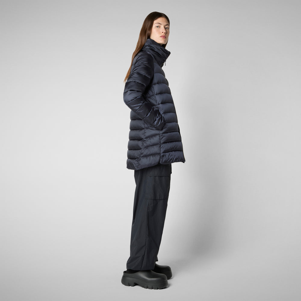 Save the duck PIUMINO ANIMAL FREE DONNA LYDIA BLU NERO Saldi
