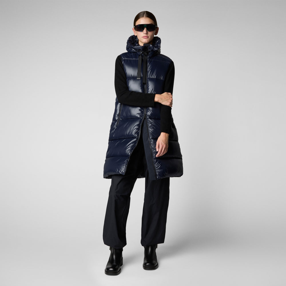 Save the duck GILET CON CAPPUCCIO DONNA IRIA BLU NERO Hotsell