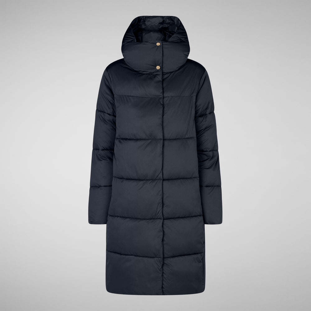 Save the duck PIUMINO ANIMAL FREE DONNA SIBYL BLU NERO Vendita Economica