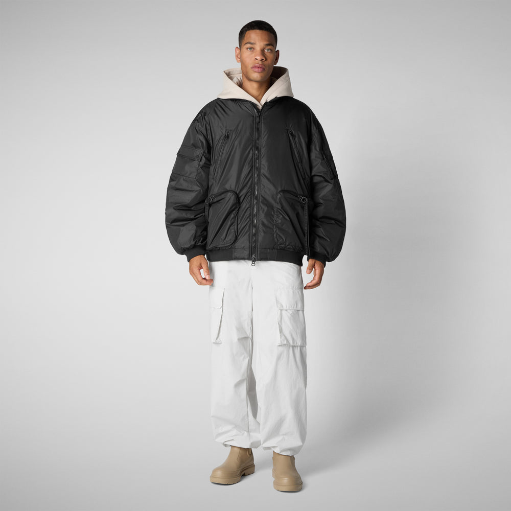 Save the duck Giacca bomber unisex Usher nero 2025