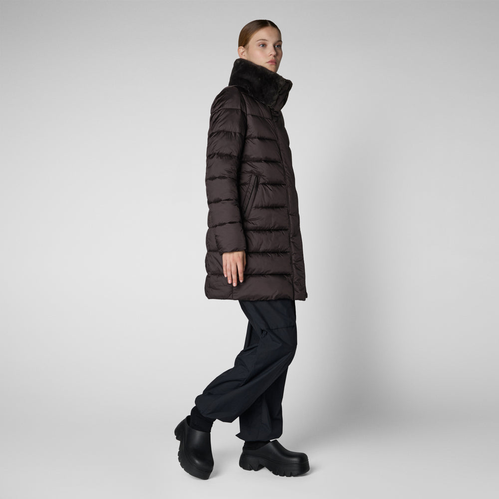 Save the duck PIUMINO ANIMAL FREE DALEA MARRONE NERO Pezzi Unici
