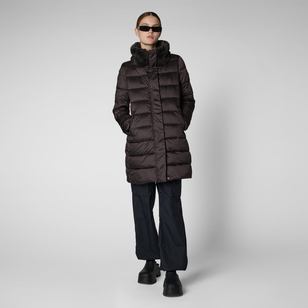 Save the duck PIUMINO ANIMAL FREE DALEA MARRONE NERO Pezzi Unici