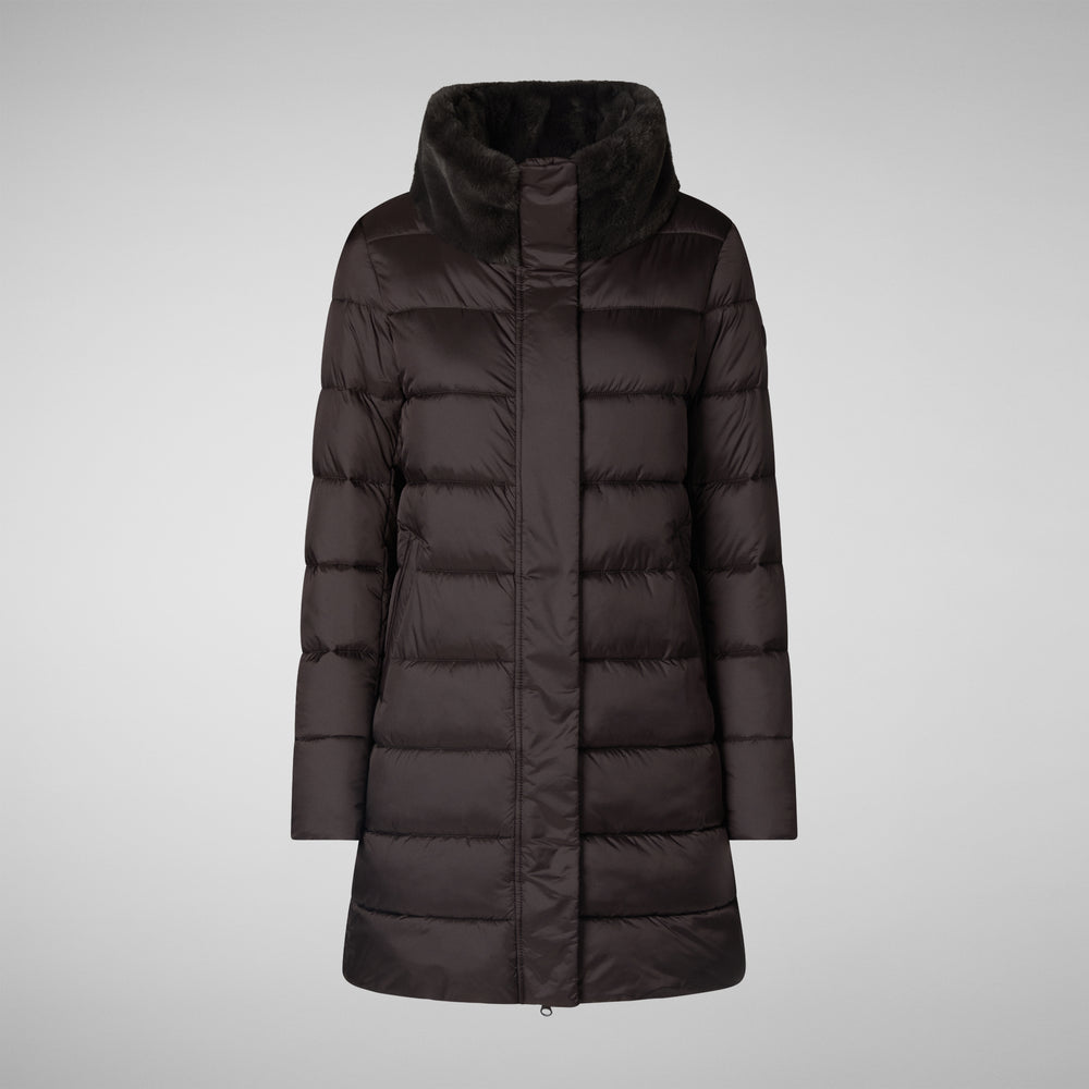 Save the duck PIUMINO ANIMAL FREE DALEA MARRONE NERO Pezzi Unici