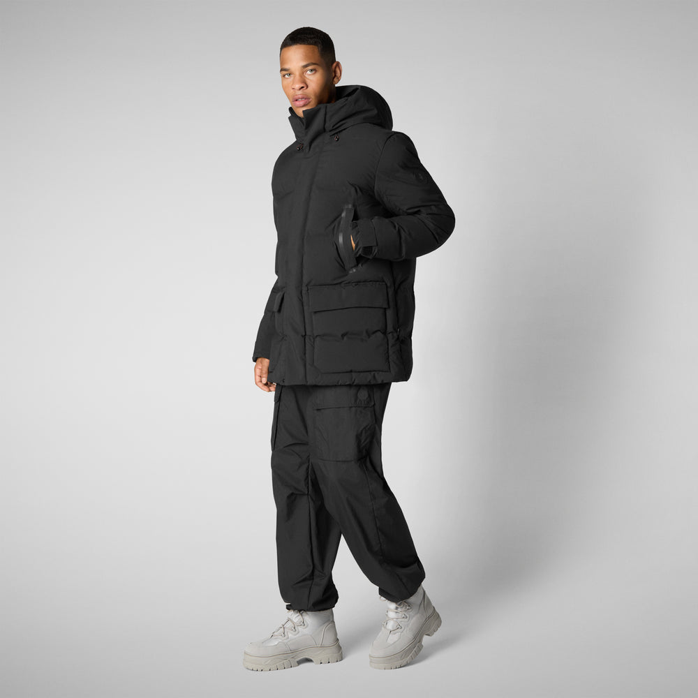 Save the duck PARKA UOMO QUINLAN IN NERO Affare Del Giorno