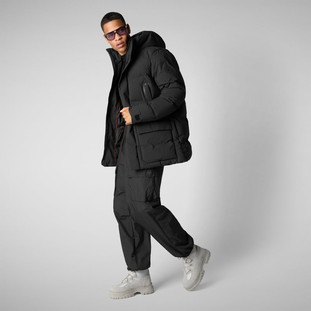 Save the duck PARKA UOMO QUINLAN IN NERO Affare Del Giorno