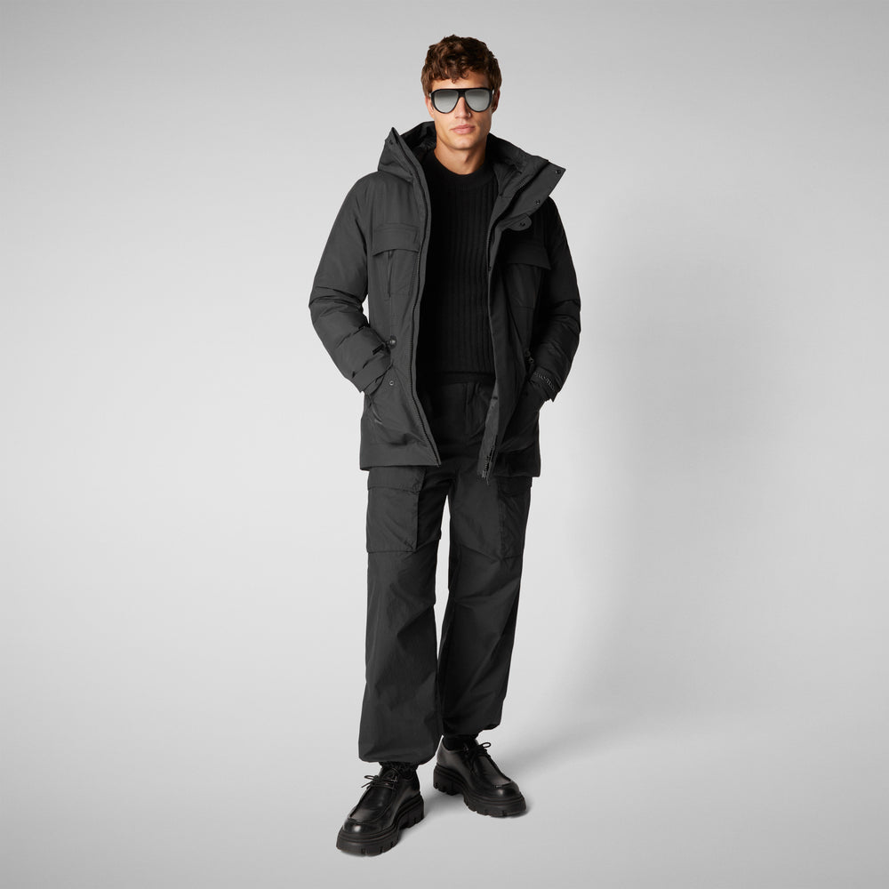 Save the duck PARKA UOMO KEATON IN NERO Prezzo Ridotto