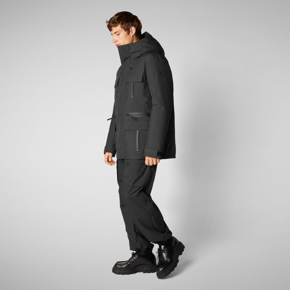 Save the duck PARKA UOMO KEATON IN NERO Prezzo Ridotto