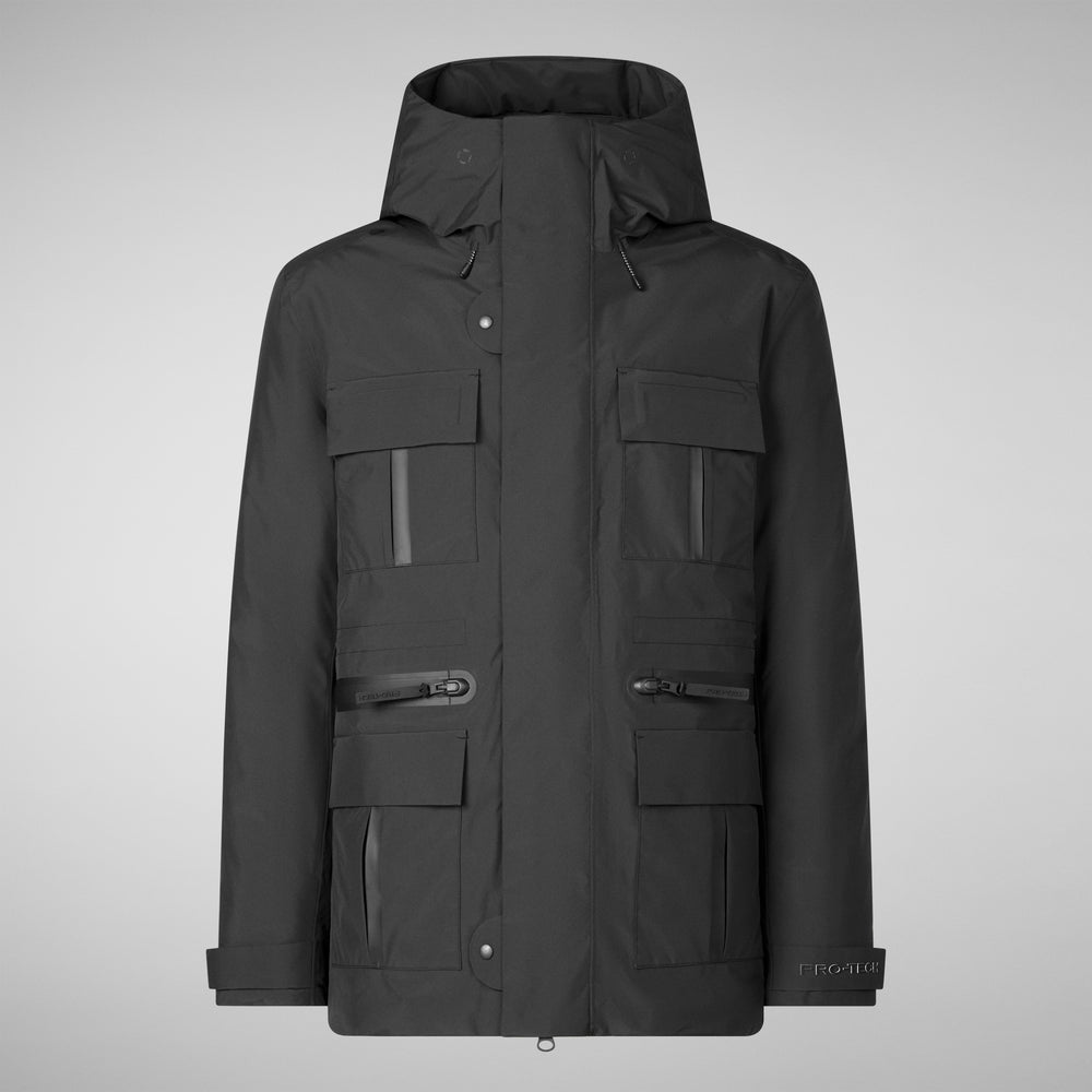Save the duck PARKA UOMO KEATON IN NERO Prezzo Ridotto