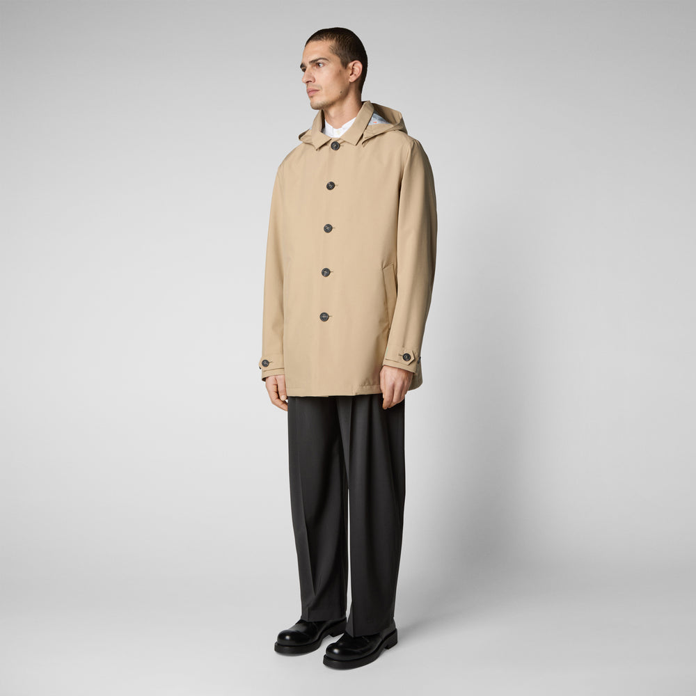 Save the duck Impermeabile uomo Benjamin beige scuro Moda
