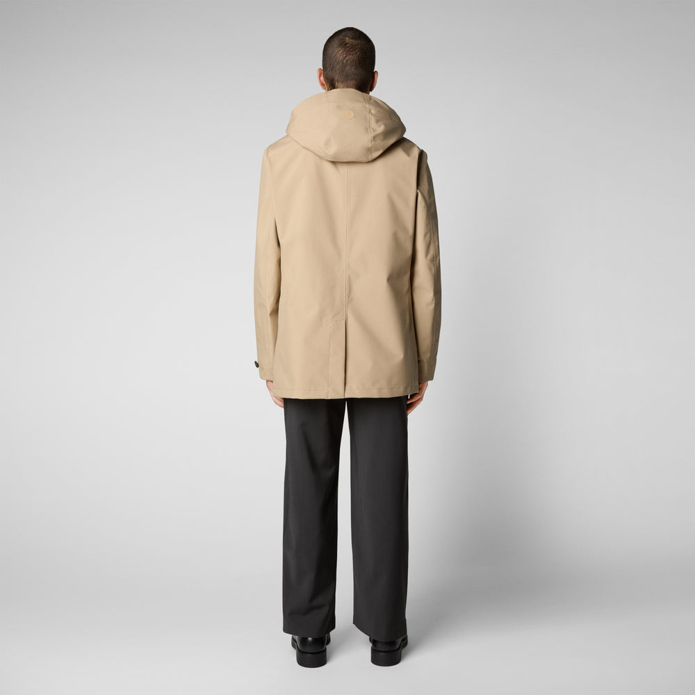 Save the duck Impermeabile uomo Benjamin beige scuro Moda