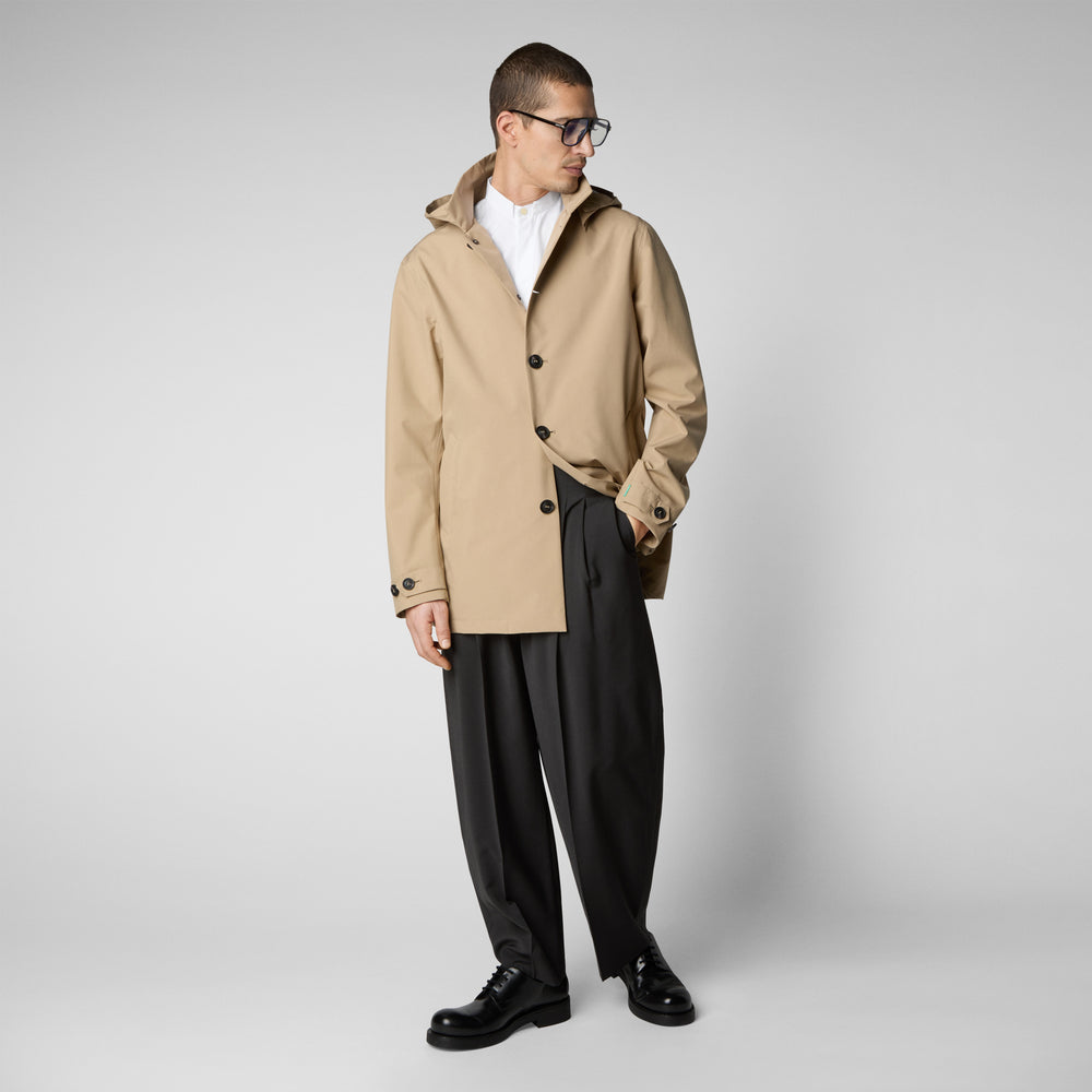 Save the duck Impermeabile uomo Benjamin beige scuro Moda