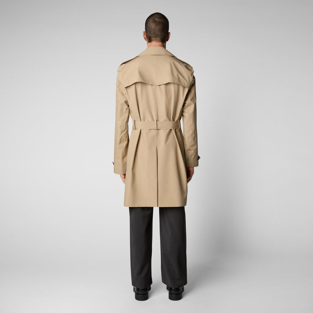 Save the duck Impermeabile uomo Zarek sturdust beige 2025