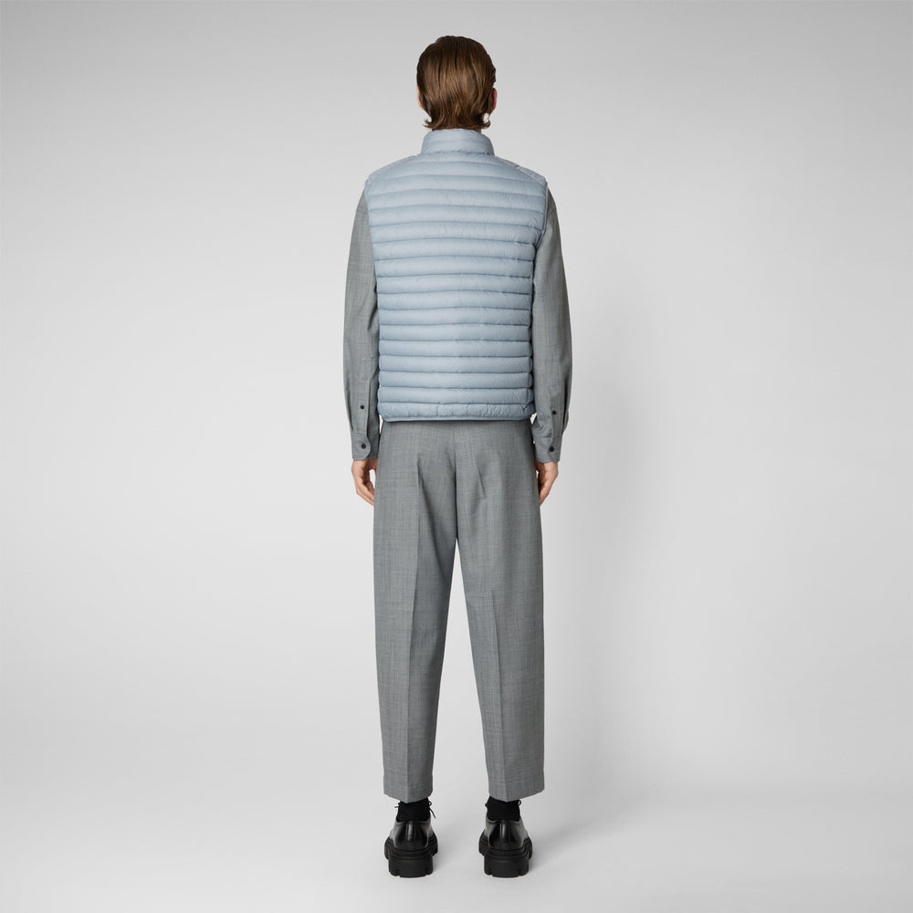 Save the duck Gilet imbottito uomo Adam grigio ardesia chiaro Italy