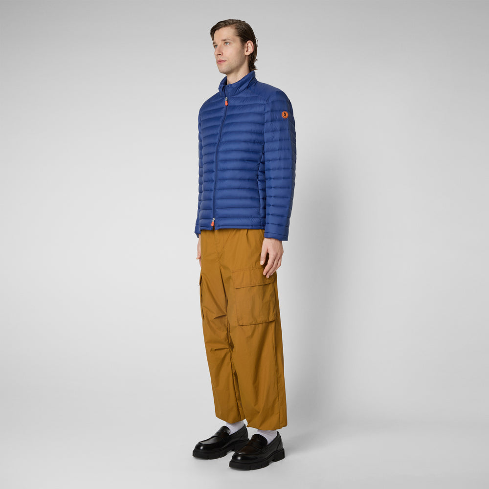Save the duck Piumino animal free uomo Alexander blu elettrico Nuovo