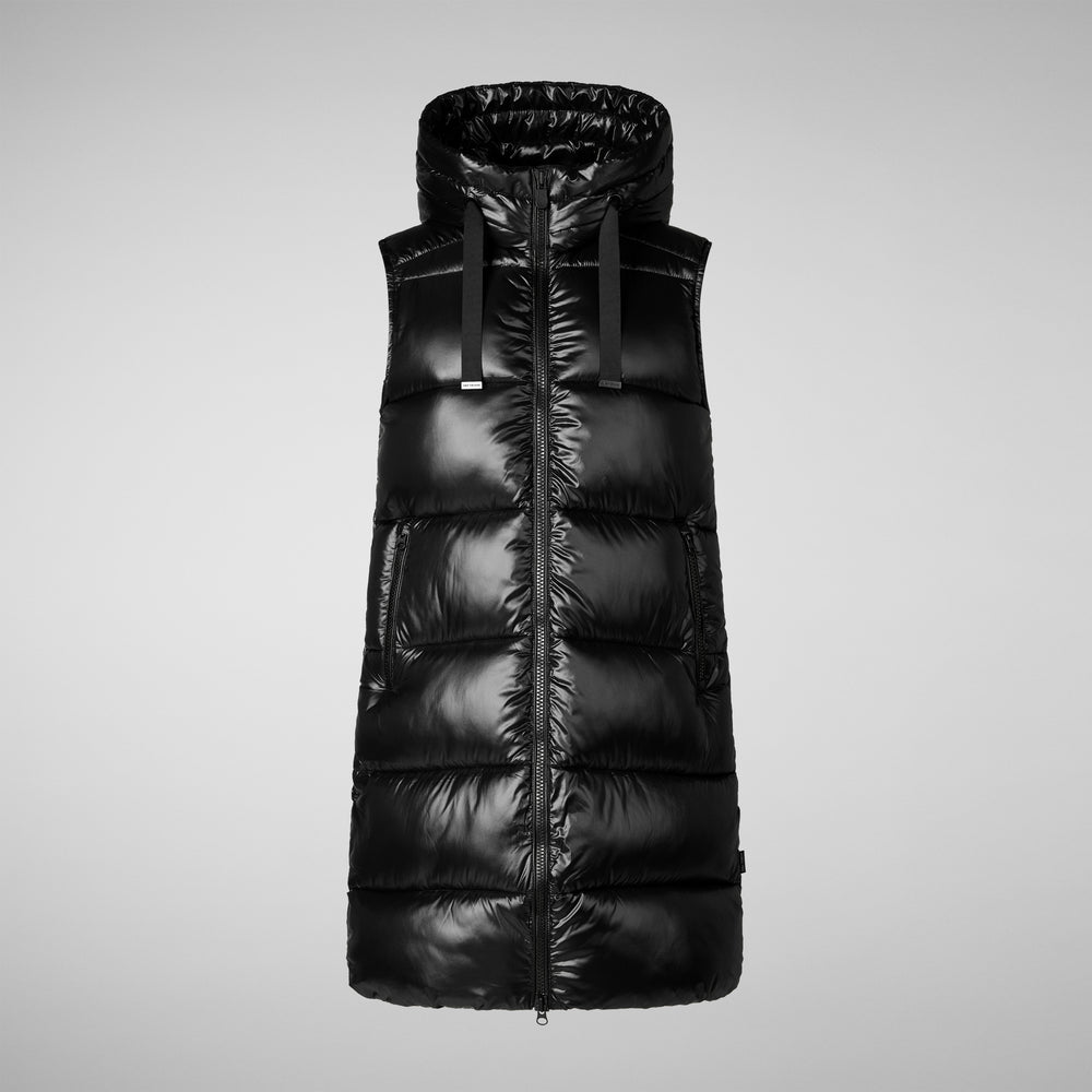 Save the duck GILET CON CAPPUCCIO DONNA IRIA NERO Pezzi Unici