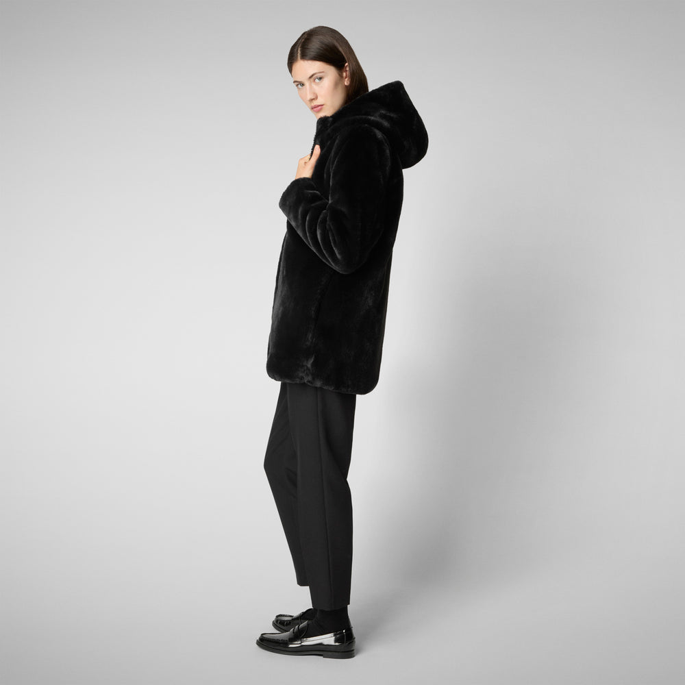 Save the duck GIACCA CON CAPPUCCIO DONNA BRIDGET NERO Negozi Online