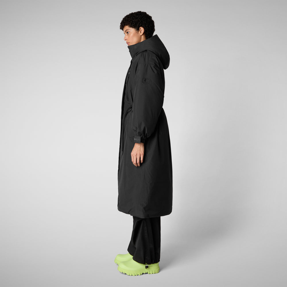 Save the duck PARKA CON CAPPUCCIO DONNA REIRA NERO Vendite Flash