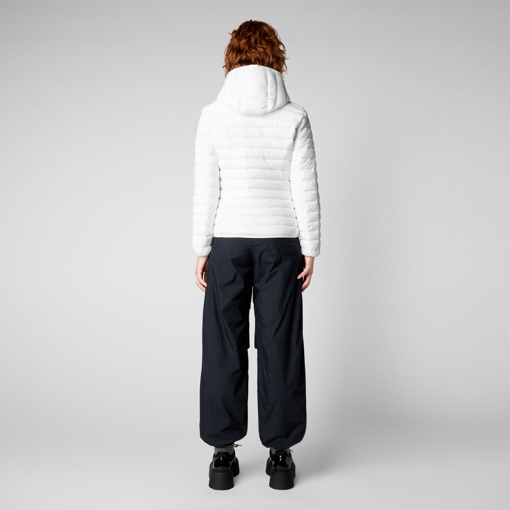 Save the duck Piumino animal free con cappuccio donna Daisy off bianco Moda